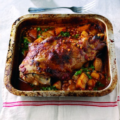 Slow cooked curried shoulder of Welsh Lamb