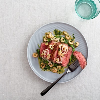 Photo of Gareth Ward's Welsh Beef fillet surf and turf