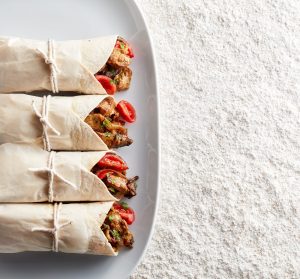 Welsh Lamb tikka wraps