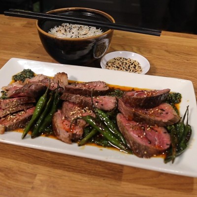 Hang Fire's Welsh Beef picanha with Asian-style chimichurri