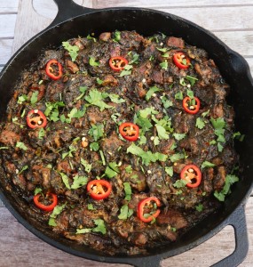 Cooking with Zainab's Welsh Lamb and spinach curry