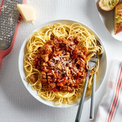 spaghetti bolognese recipe using Welsh Beef 