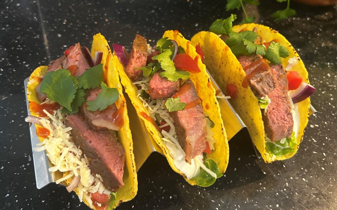 Tacos crensiog Cig Eidion Cymru